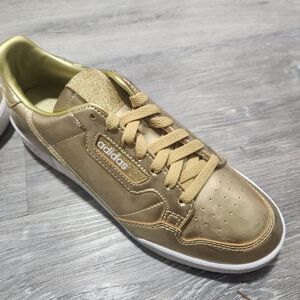 Adidas Men's Metallic Gold Sneakers